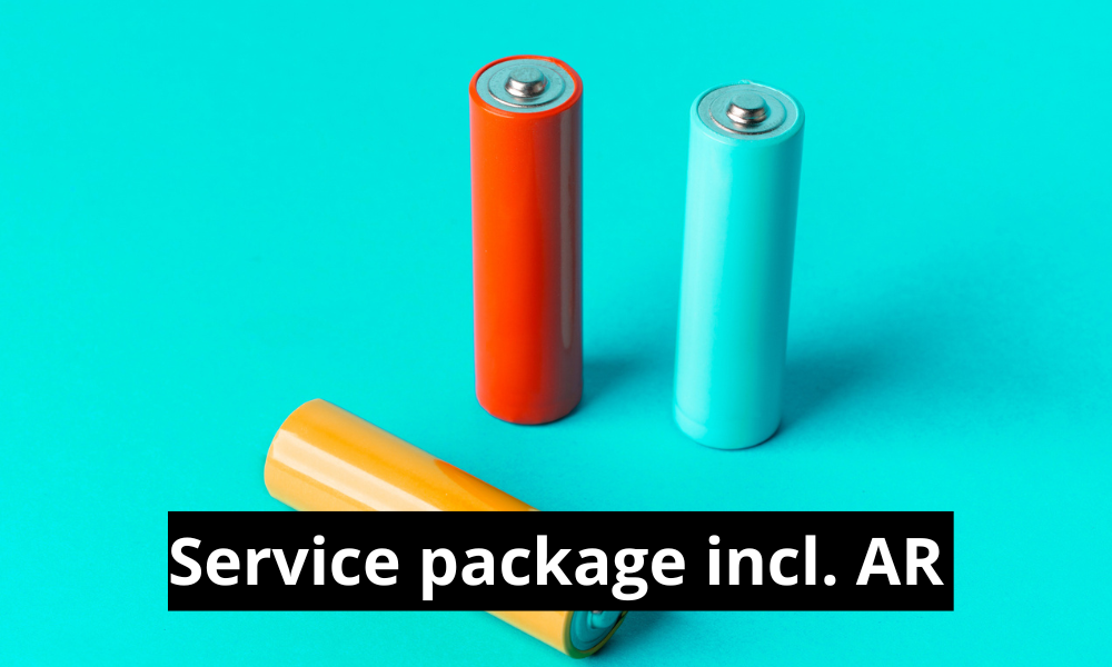 Geräte-Batterien Servicepaket inkl. Bevollmächtigung (AR) für Deutschland für Kunden ohne Niederlassung in Deutschland (2025)